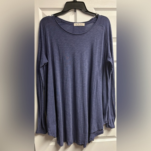 Free People “We The Free” Aria Trapeze Long sleeve Top Size Medium - Picture 2 of 5